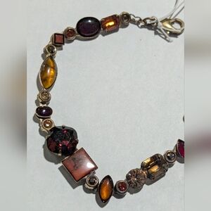 Sorrelli Garnet and Amber Tone Bracelet